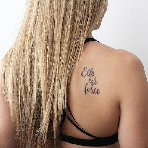 Puissant by inkbox is a Quotes temporary tattoo from inkbox - 2