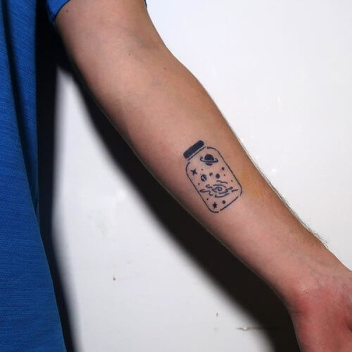 Quasar by Felipe Sena is a Space temporary tattoo from inkbox - 2