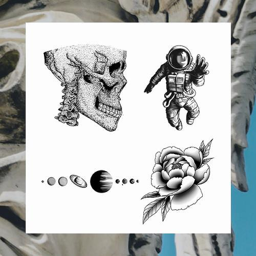 Realism Bundle of 4 by inkbox tattoos is a temporary tattoo from inkbox - 1