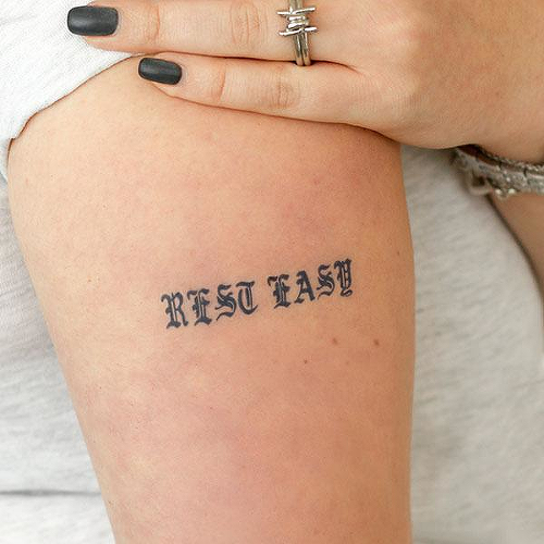 Rest Easy by Post Malone is a temporary tattoo from inkbox - 2