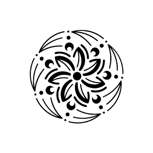 Rondoue by Elvyra Konte is a Flowers temporary tattoo from inkbox - 1