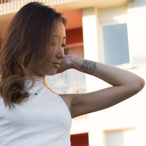 Rouge by Nikki Di Biasio is a Flowers temporary tattoo from inkbox - 1