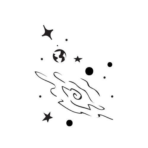 Sagan by Felipe Sena is a Science temporary tattoo from inkbox - 1