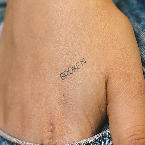 Same Here by Curt Montgomery is a Quotes temporary tattoo from inkbox - 2