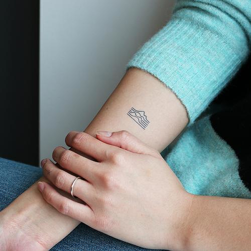 Saville by Marion is a Geometric temporary tattoo from inkbox - 2