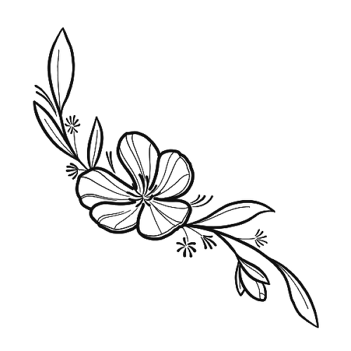 Sentir by Kat Gomboc aka soft.point is a Flowers temporary tattoo from inkbox - 1
