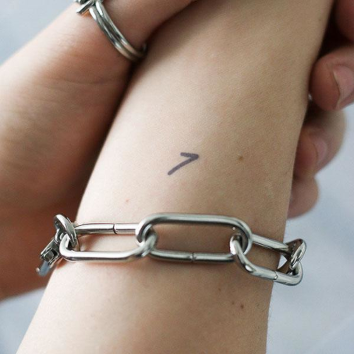 Seven by Post Malone is a temporary tattoo from inkbox - 2