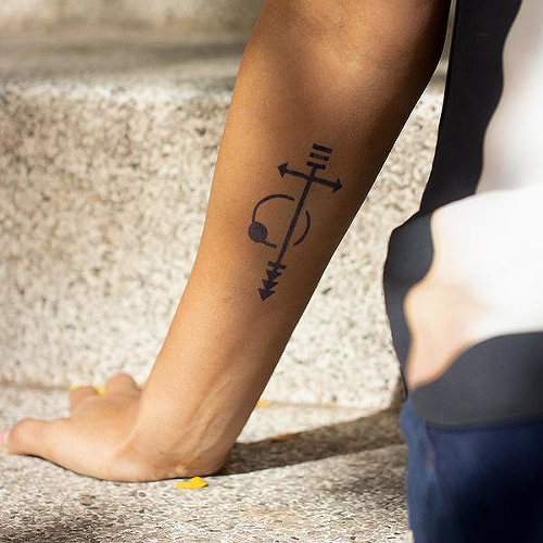 Shambolic by Jenna Fullerton is a Geometric temporary tattoo from inkbox - 0