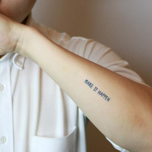 Shia by inkbox is a Words temporary tattoo from inkbox - 2