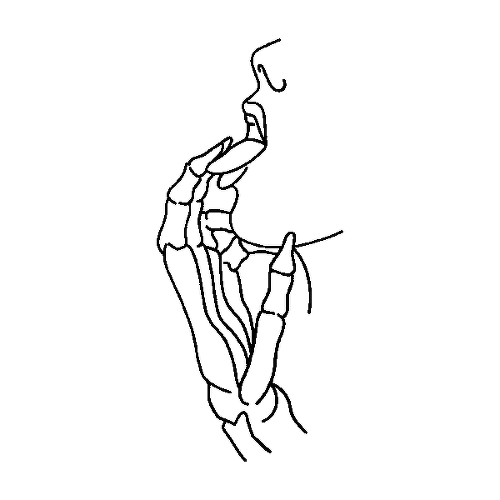 Skelekissy by Curt Montgomery is a Body temporary tattoo from inkbox - 1