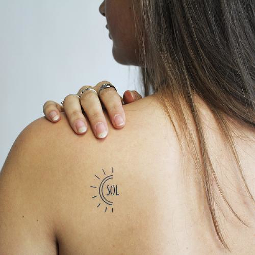 Soleil by Talia Missaghi is a Nature temporary tattoo from inkbox - 2