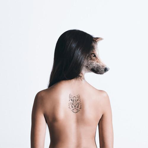 Solitarius Lupus by Kristine Vodon is a Animals temporary tattoo from inkbox - 3
