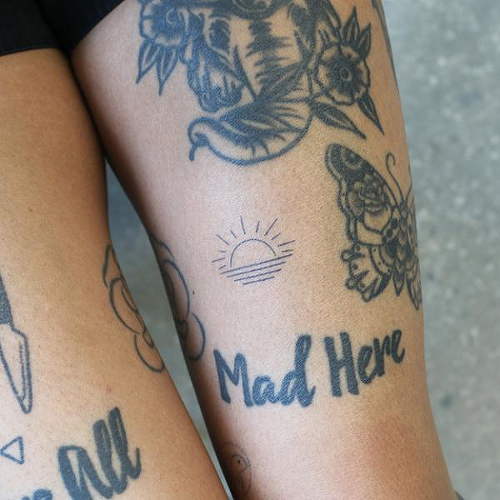 Solskin by Karmen Man is a Minimal temporary tattoo from inkbox - 2