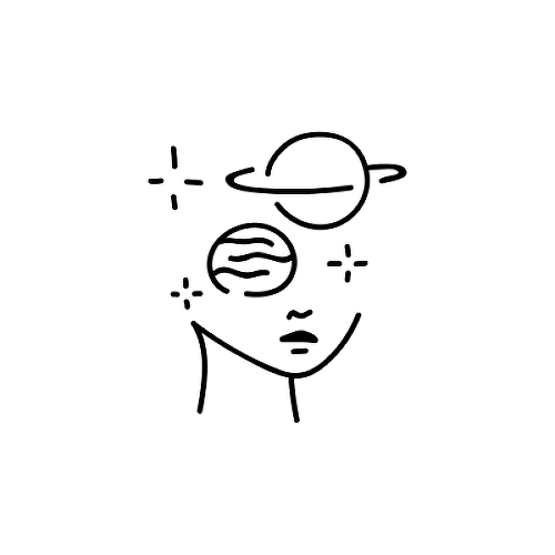 Space Case by Emma Rooney is a Minimal temporary tattoo from inkbox - 1