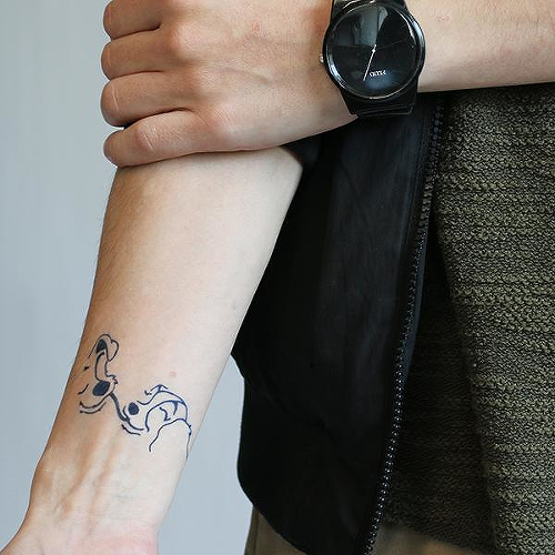 Spaniel by Rachel Llanera is a Animals temporary tattoo from inkbox - 0