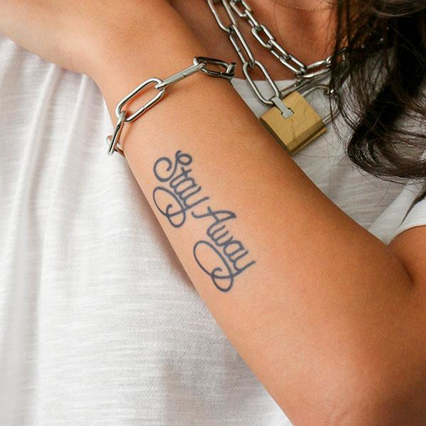 Stay Away by Inkbox + Post Malone is a temporary tattoo from inkbox - 0