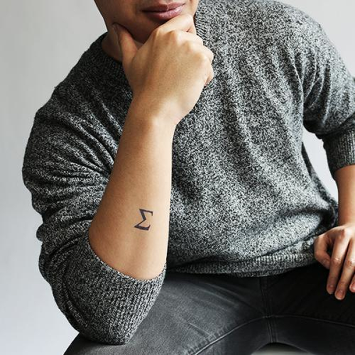 Summation by Miguel Romero is a Science temporary tattoo from inkbox - 2