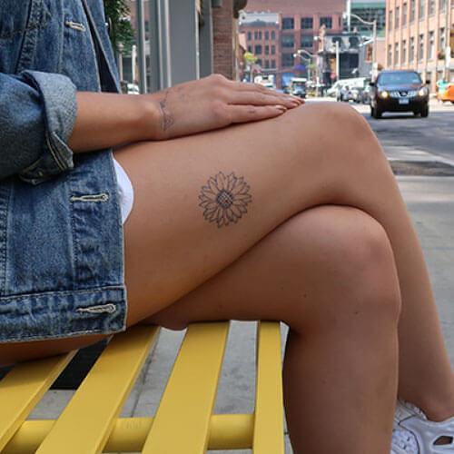 Sunny D by inkbox is a Flowers temporary tattoo from inkbox - 0