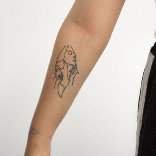 Swirly by Curt Montgomery is a Minimal temporary tattoo from inkbox - 2