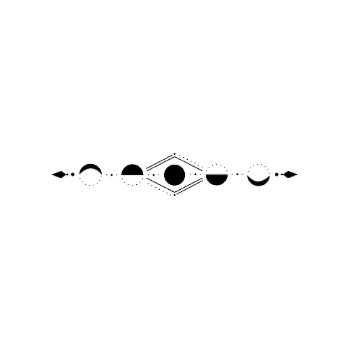 Synodic by Geige Silver is a Geometric temporary tattoo from inkbox - 1
