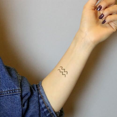 The Water Bearer by inkbox is a Astrology temporary tattoo from inkbox - 2