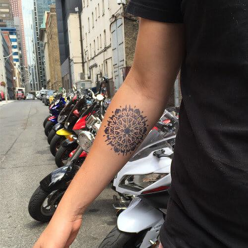 Tourbillion by Nikki Di Biasio is a Geometric temporary tattoo from inkbox - 0
