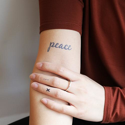 Tranquillum by Addison Llanos is a Words temporary tattoo from inkbox - 2