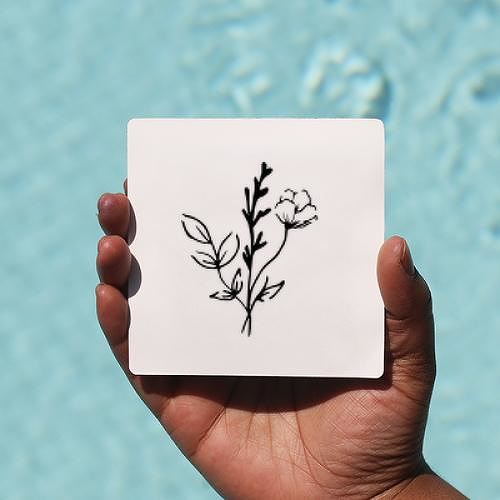 Trinity by Lina is a Flowers temporary tattoo from inkbox - 0
