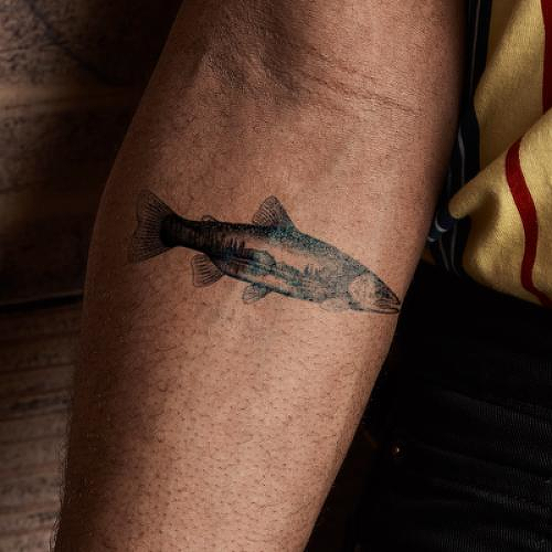 Trouty by Steven Habersang is a temporary tattoo from inkbox - 2