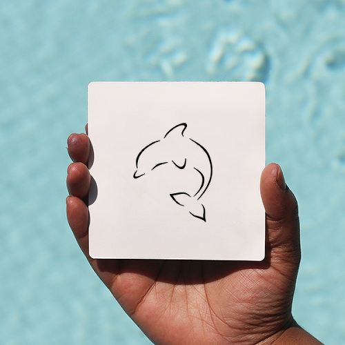 Tursiops by Xixi Wang is a Animals temporary tattoo from inkbox - 0