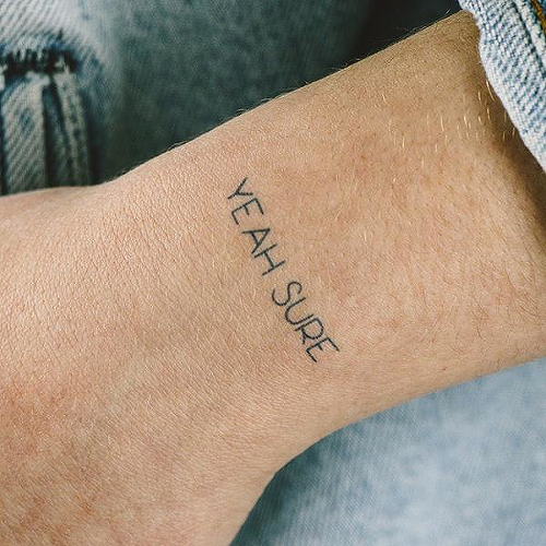 U Got Attitude by Curt Montgomery is a Quotes temporary tattoo from inkbox - 2