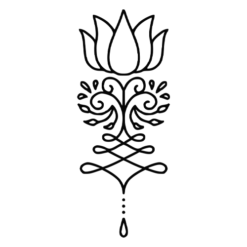 Unalotus by Louise Z. L. is a Flowers temporary tattoo from inkbox - stencil