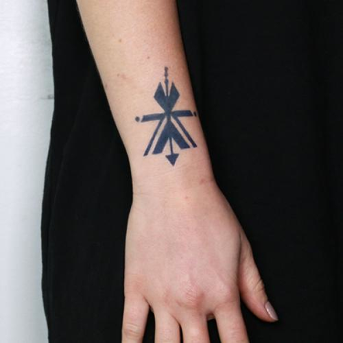 Uvito by Jenna Fullerton is a Geometric temporary tattoo from inkbox - 1