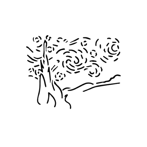 Vangogh by Jess Clark is a Nature temporary tattoo from inkbox - 1
