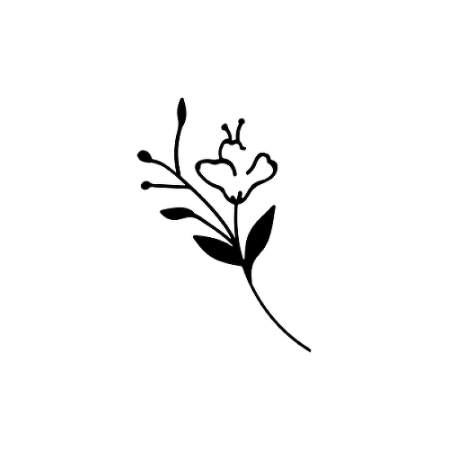 Violet Hill by Lina is a Flowers temporary tattoo from inkbox - 1