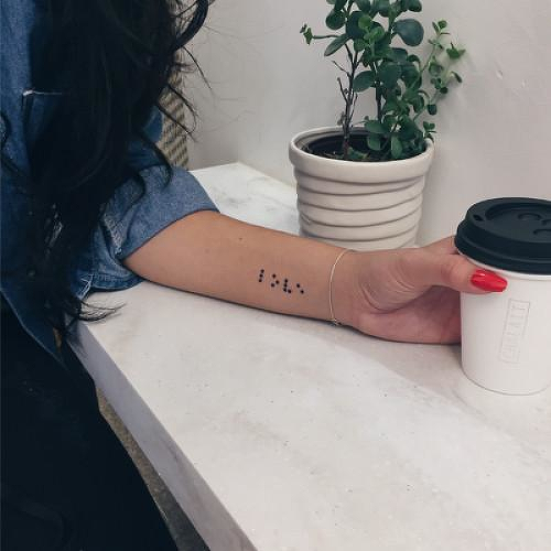 Visto by inkbox is a Words temporary tattoo from inkbox - 0