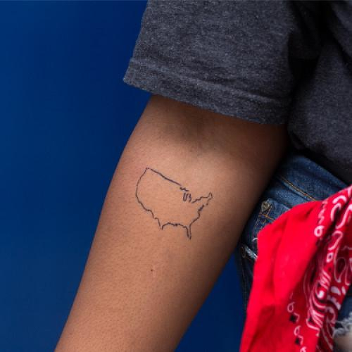 Waldseemuller by inkbox is a Minimal temporary tattoo from inkbox - 0