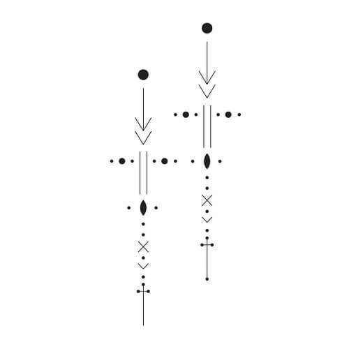 Weiss by inkbox is a Geometric temporary tattoo from inkbox - 1