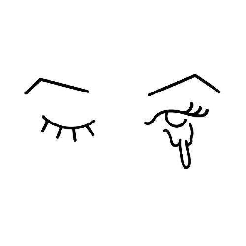 Winkin by Curt Montgomery is a Minimal temporary tattoo from inkbox - 1