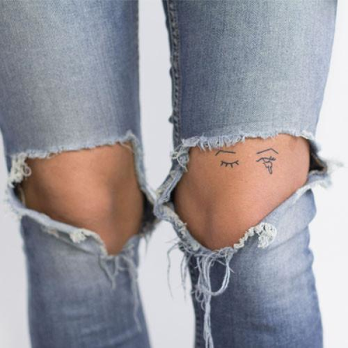 Winkin by Curt Montgomery is a Minimal temporary tattoo from inkbox - 2