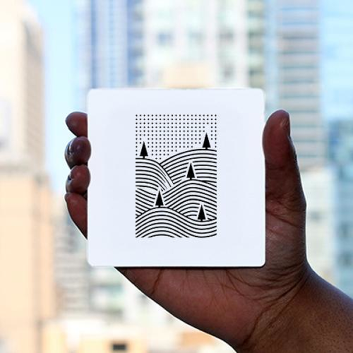 Winterscape by Sean Parker is a Geometric temporary tattoo from inkbox - 0