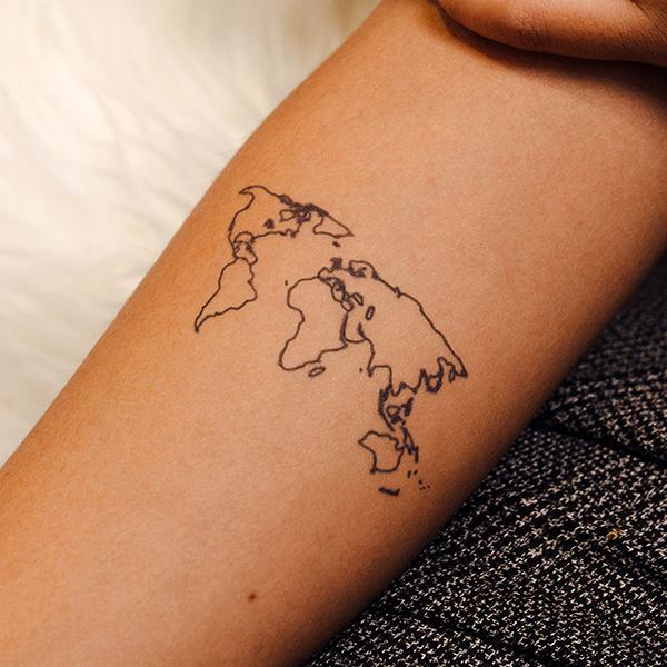 Worla by Felipe Sena is a temporary tattoo from inkbox - 0