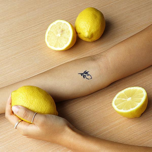 Zest by Fatima Almuhtaram is a Food & Drink temporary tattoo from inkbox - 0