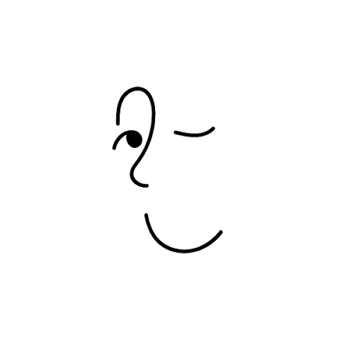 Zwinkern by Kaleigh Dandeneau is a Minimal temporary tattoo from inkbox - 1