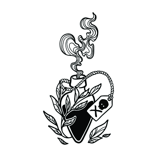 Hemlock by Kristine Vodon is a temporary tattoo from inkbox - stencil