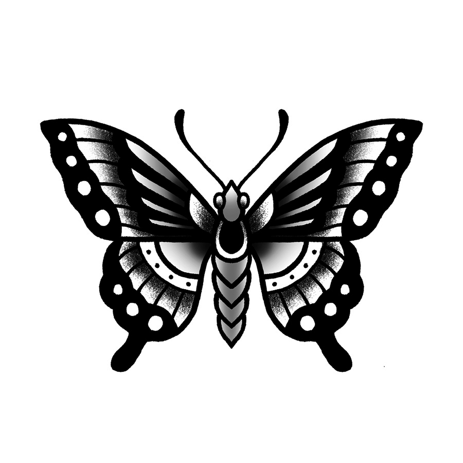 Fluttery by inkbox is a temporary tattoo from inkbox - design