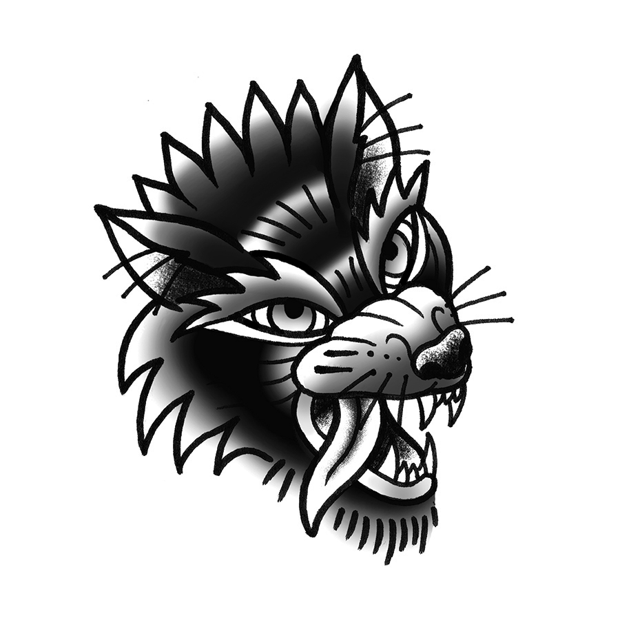 Wolvie by inkbox is a Animals temporary tattoo from inkbox - stencil
