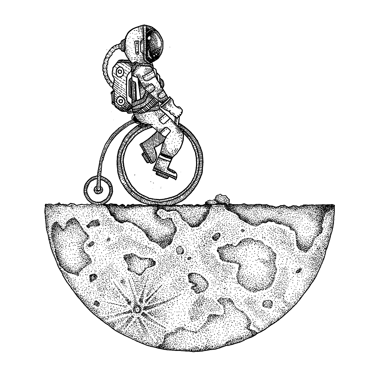 One Small Step by Kiryadi is a Space temporary tattoo from inkbox - stencil