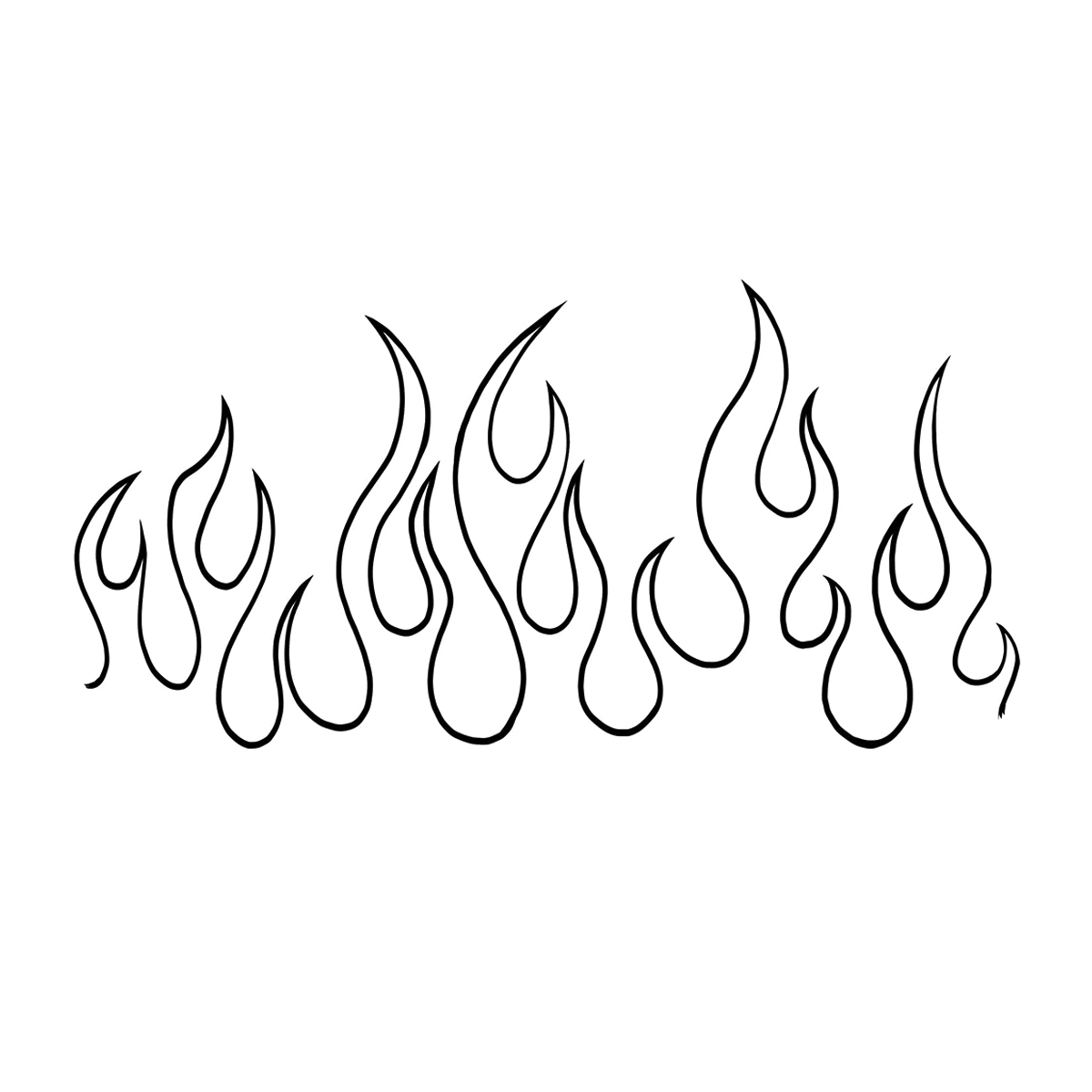 On Fire by Angelo R is a Minimal temporary tattoo from inkbox - stencil