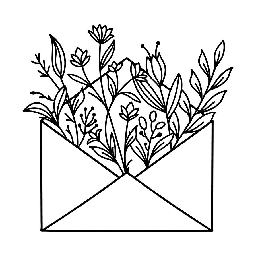 Enveloppe de Fleurs by Miguel Romero is a Flowers temporary tattoo from inkbox - stencil